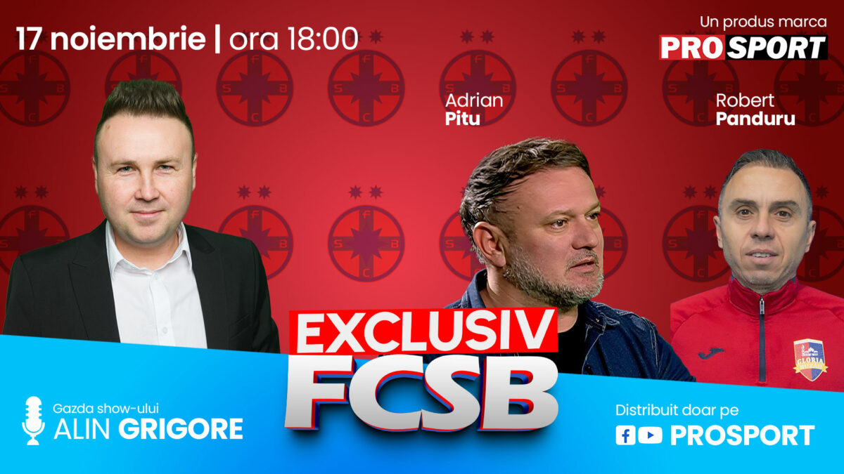 Imagine Stire „EXCLUSIV FCSB”, o producție marca ProSport, revine în această seară cu o nouă ediție incendiară, de la ora 18:00, pe canalul de YouTube ProSport și pe pagina de Facebook ProSport | 2review.ro