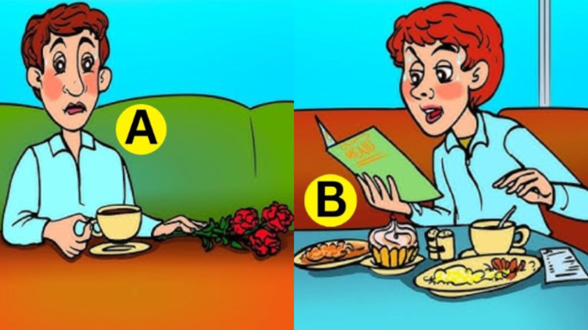 Imagine Stire Test IQ | Care bărbat din imagine nu are bani de ajuns pentru nota de plată? Doar cei mai atenți ”se prind” | 2review.ro