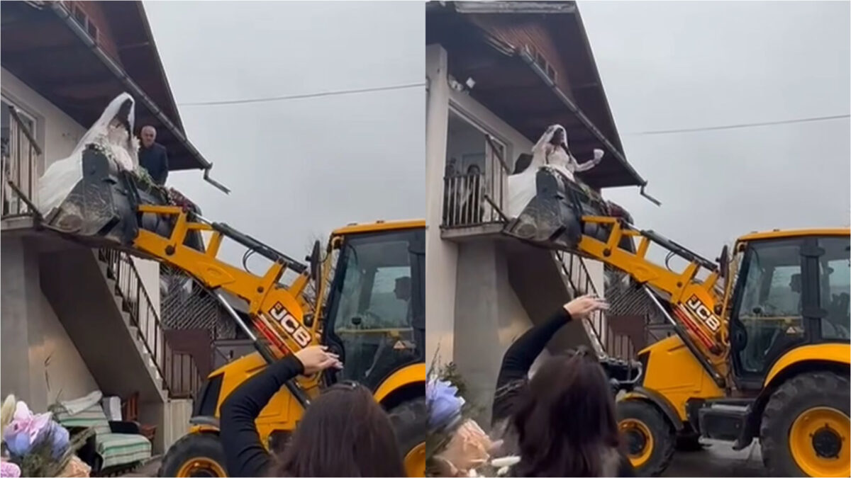 Nu e un banc! Cum au fost scoasă din casă această mireasă, în ziua nunții