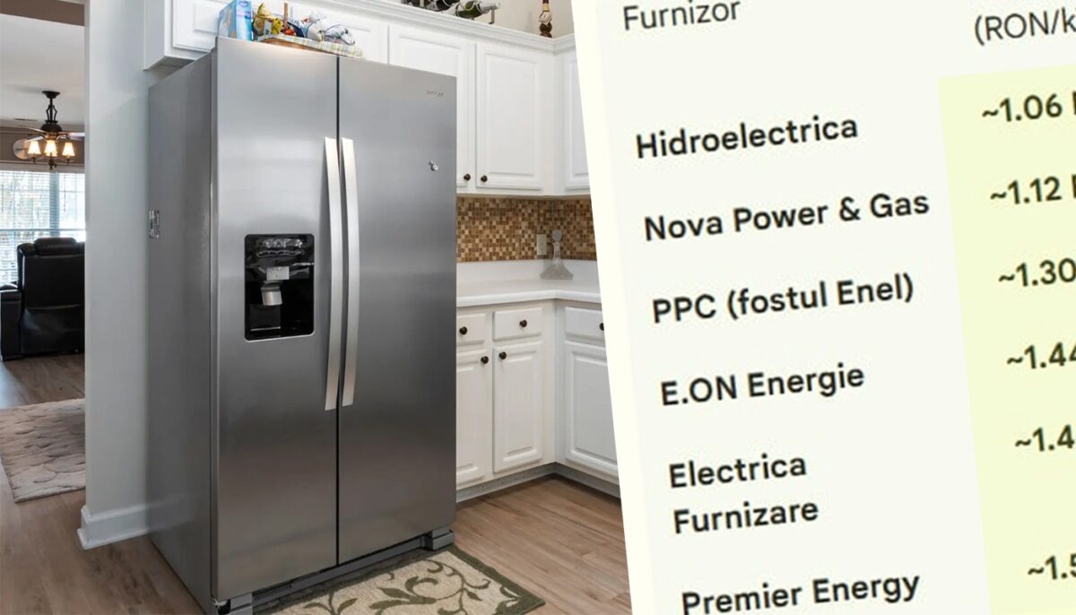 Am făcut calculul complet. Cât curent consumă un frigider și câți lei plătești lunar, în funcție de furnizorul de energie electrică