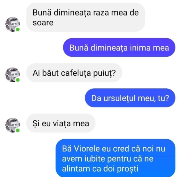 Imagine Stire Bancul zilei | ”Bună dimineața, raza mea de soare” | 2review.ro