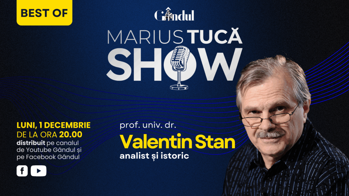 Gândul prezintă Best of Marius Tucă Show – luni, 1 decembrie, de la ora 20.00