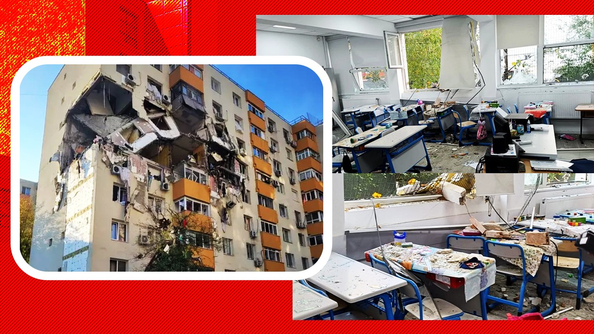 Revoltător! Raport ISC: elevii de la Bolintineanu pot merge la cursuri la doar 18 metri distanță de blocul gata să se prăbușească! | EXCLUSIV