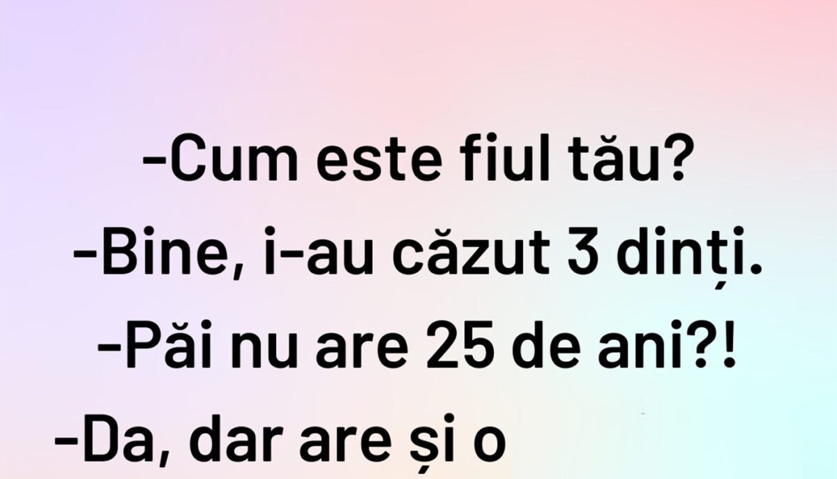 Imagine Stire BANCUL ZILEI | „Cum este fiul tău?” | 2review.ro