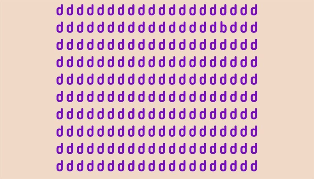 Imagine Stire TEST IQ | Nu toate literele din această imagine sunt „d”. Găsiți-o pe cea diferită! | 2review.ro
