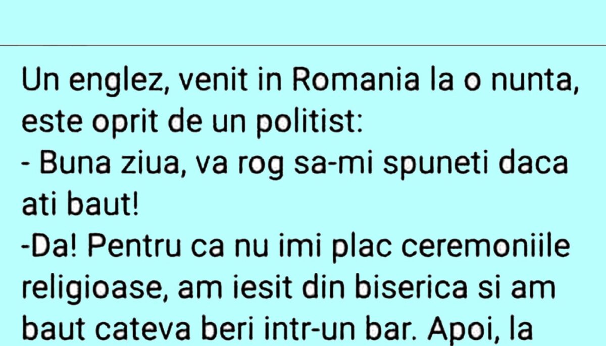 Imagine Stire BANC | Englezul și polițistul român | 2review.ro