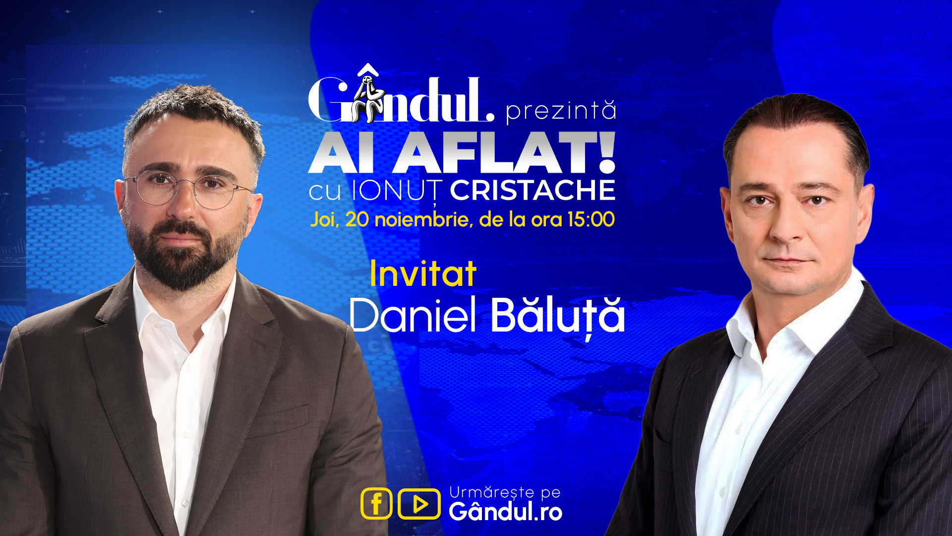 Emisiuni Gândul cu invitați de marcă