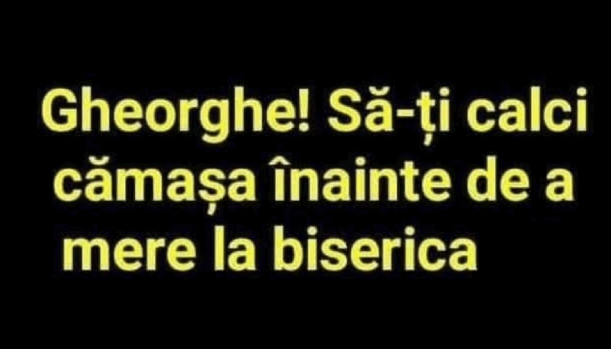 Imagine Stire Bancul de sâmbătă | ”Gheorghe, să-ți calci cămașa, înainte de biserică” | 2review.ro