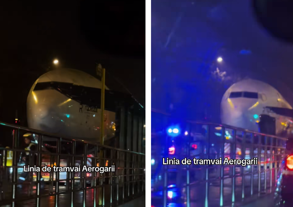 Cum a ajuns, de fapt, avionul viral pe linia de tramvai, în București? Explicația autorităților