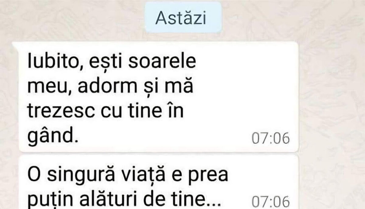 Imagine Stire BANC | „Iubito, ești soarele meu, adorm și mă trezesc cu tine în gând” | 2review.ro