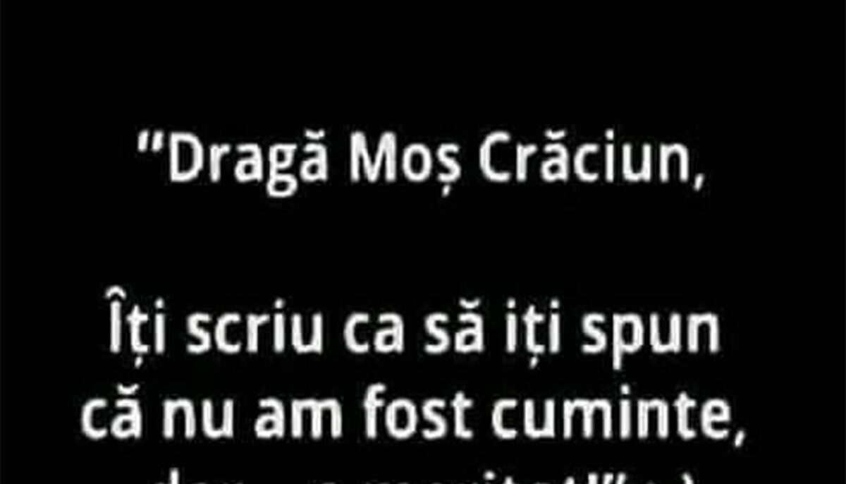 Imagine Stire BANCUL ZILEI | Scrisoare către Moș Crăciun | 2review.ro