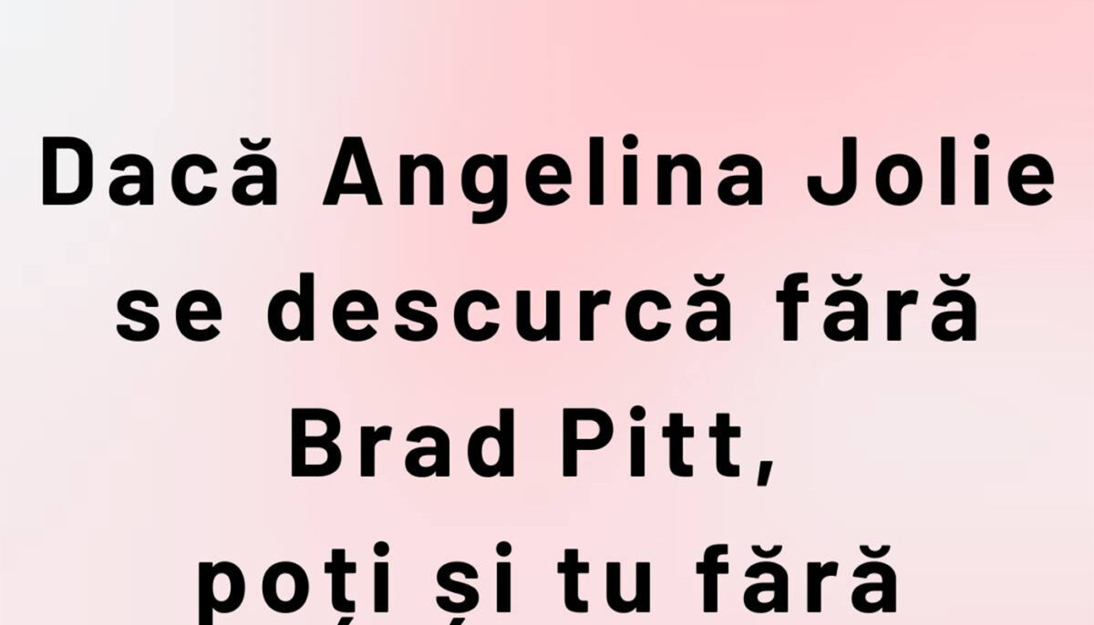 Imagine Stire BANCUL ZILEI | Dacă Angelina Jolie se descurcă fără Brad Pitt… | 2review.ro