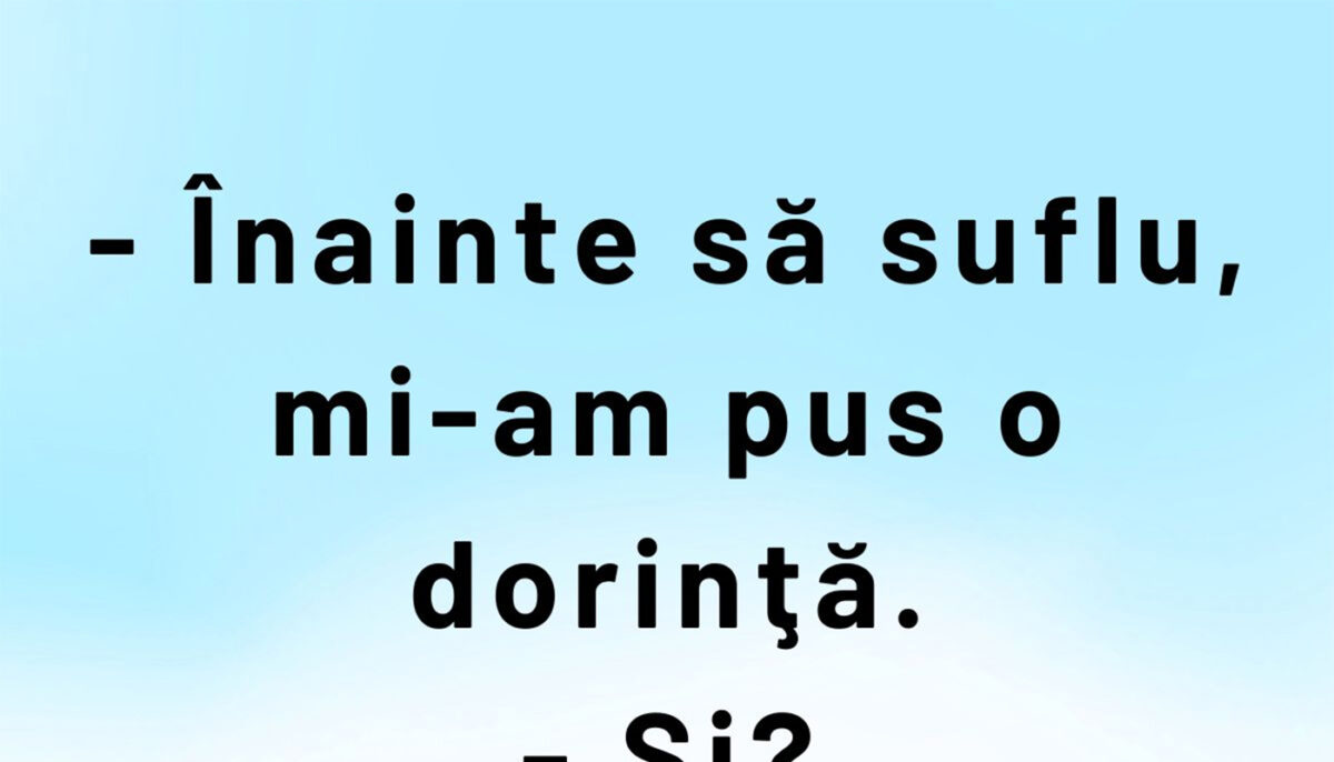 Imagine Stire Bancul sfârșitului de săptămână | „Înainte să suflu, mi-am pus o dorință” | 2review.ro