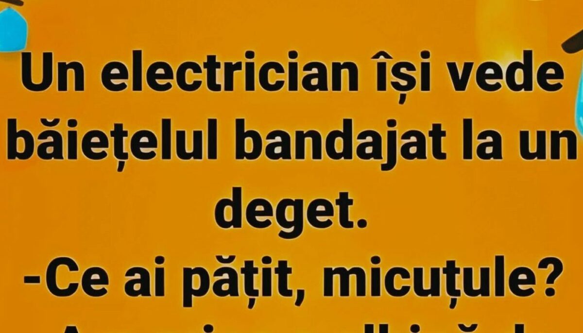 Imagine Stire BANCUL ZILEI | Fiul electricianului se accidentează la deget | 2review.ro