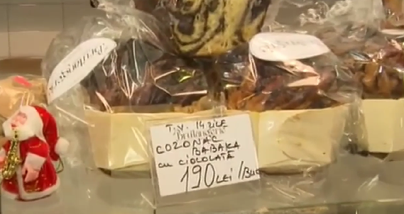 Jumătate de cozonac - 190 lei. Sursă: Captură TV