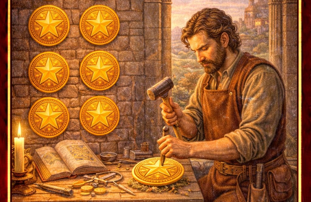 Imagine Stire Cartea de Tarot a zilei de 30 decembrie 2025. Cartea zilei, Opt de Monede: succesul nu vine peste noapte | 2review.ro