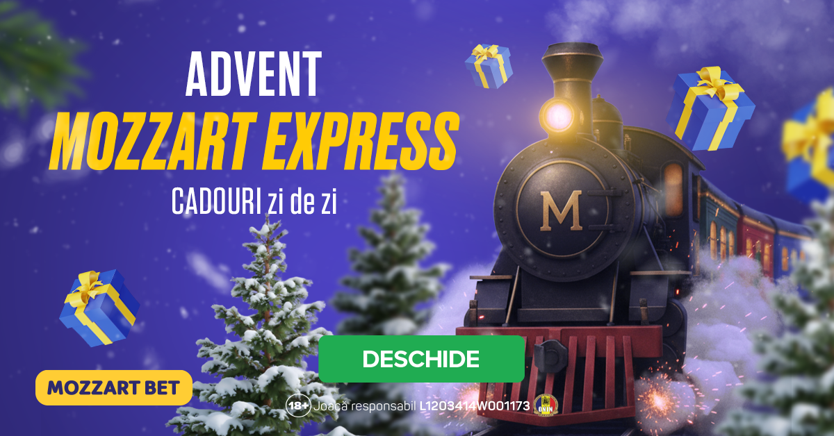 🎁 Advent Calendar Mozzart Express – 18 Rotiri Gratuite ❄️