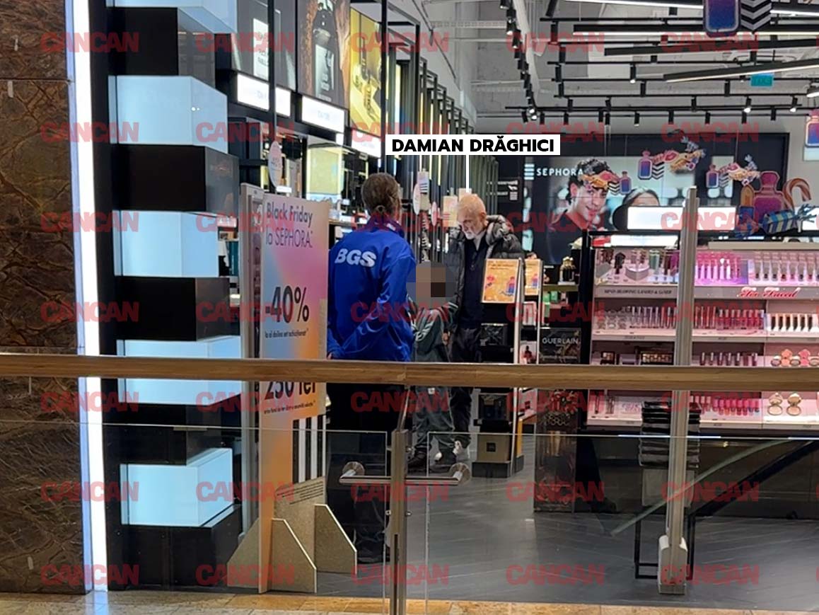 Cât timp soția era în căutare de cosmetice, artistul a avut grijă de fiul lor