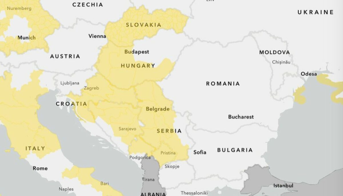 Fenomenul meteo periculos care a înghițit Balcanii în noaptea de 12 decembrie! România a reușit să îl fenteze la mustață