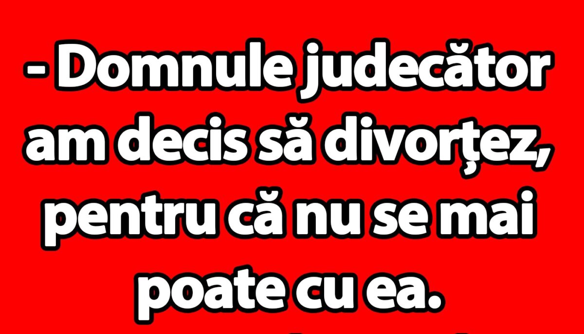 Imagine Stire BANC | Bulă, judecătorul și motivul de divorț | 2review.ro