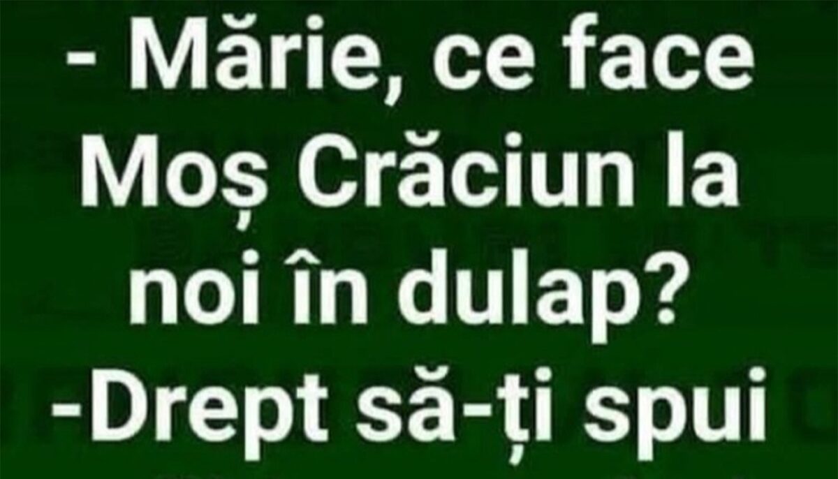 Imagine Stire BANC | „Mărie, ce face Moș Crăciun la noi în dulap?” | 2review.ro