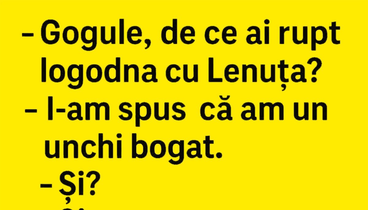 Imagine Stire BANC | „Gogule, de ce ai rupt logodna cu Lenuța?” | 2review.ro