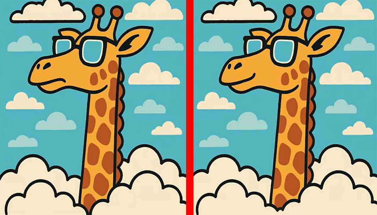 Imagine Stire TEST IQ | Aceste două girafe par identice, dar nu sunt. Identificați toate cele 3 diferențe! | 2review.ro