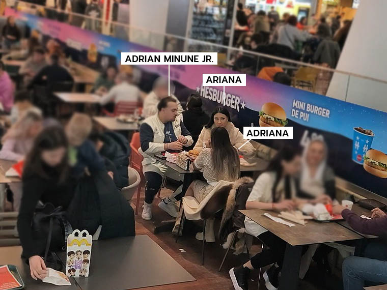 Au luat cina în trei, alături de sora cântărețului