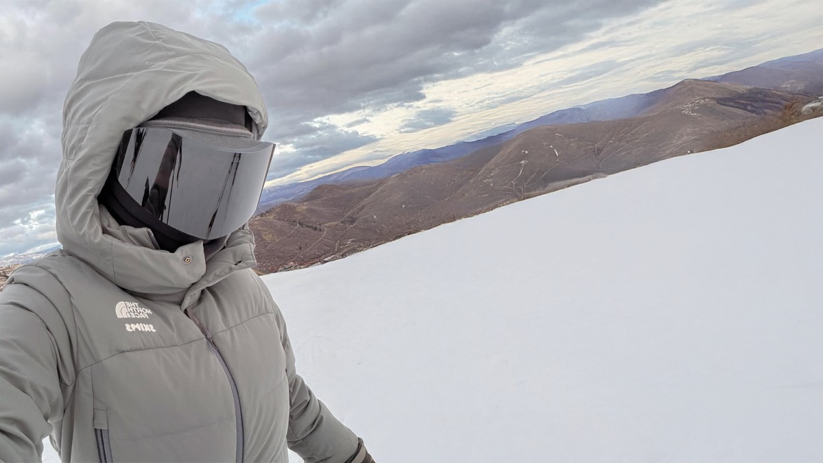 Imagine Stire Kim Kardashian, la schi într-un costum de 800 de dolari. Nimeni nu a știut că este ea cea de pe pârtie | 2review.ro