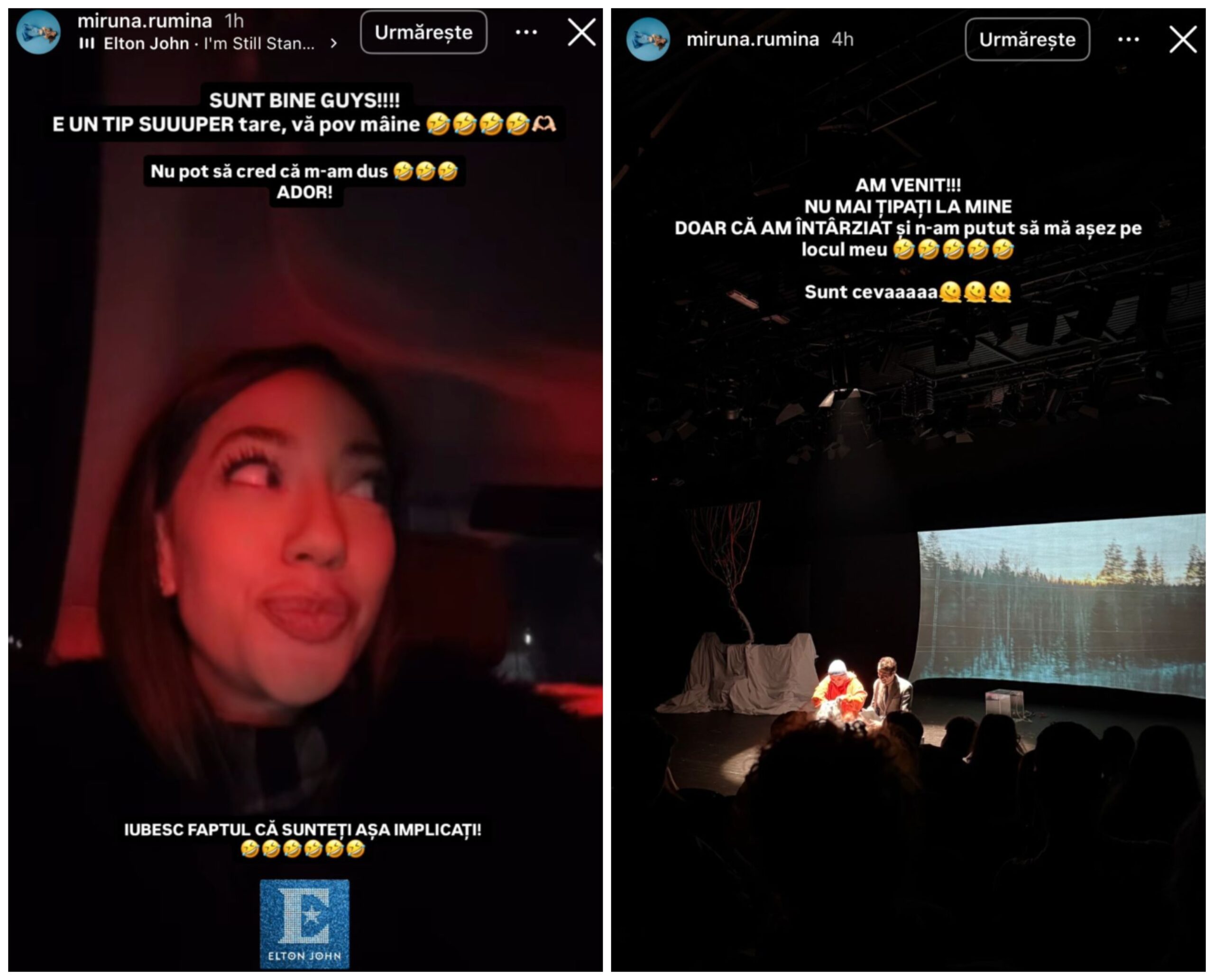 Postarea Mirunei de pe InstaStory