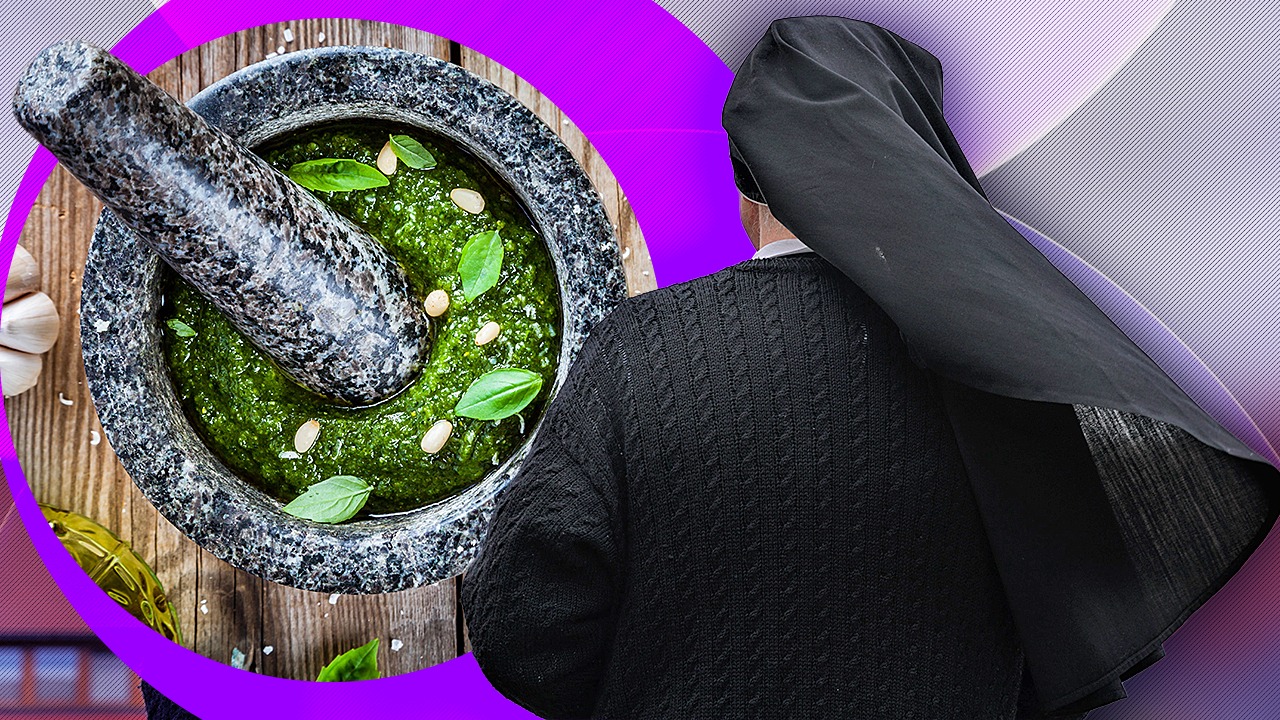 Rețeta zilei 20 decembrie. Pesto românesc, „șmecheria” măicuței Alexia Strugariu, de la mănăstirea Voroneț Rețeta zilei 20 decembrie. Pesto românesc, „șmecheria” măicuței Alexia Strugariu, de la mănăstirea Voroneț