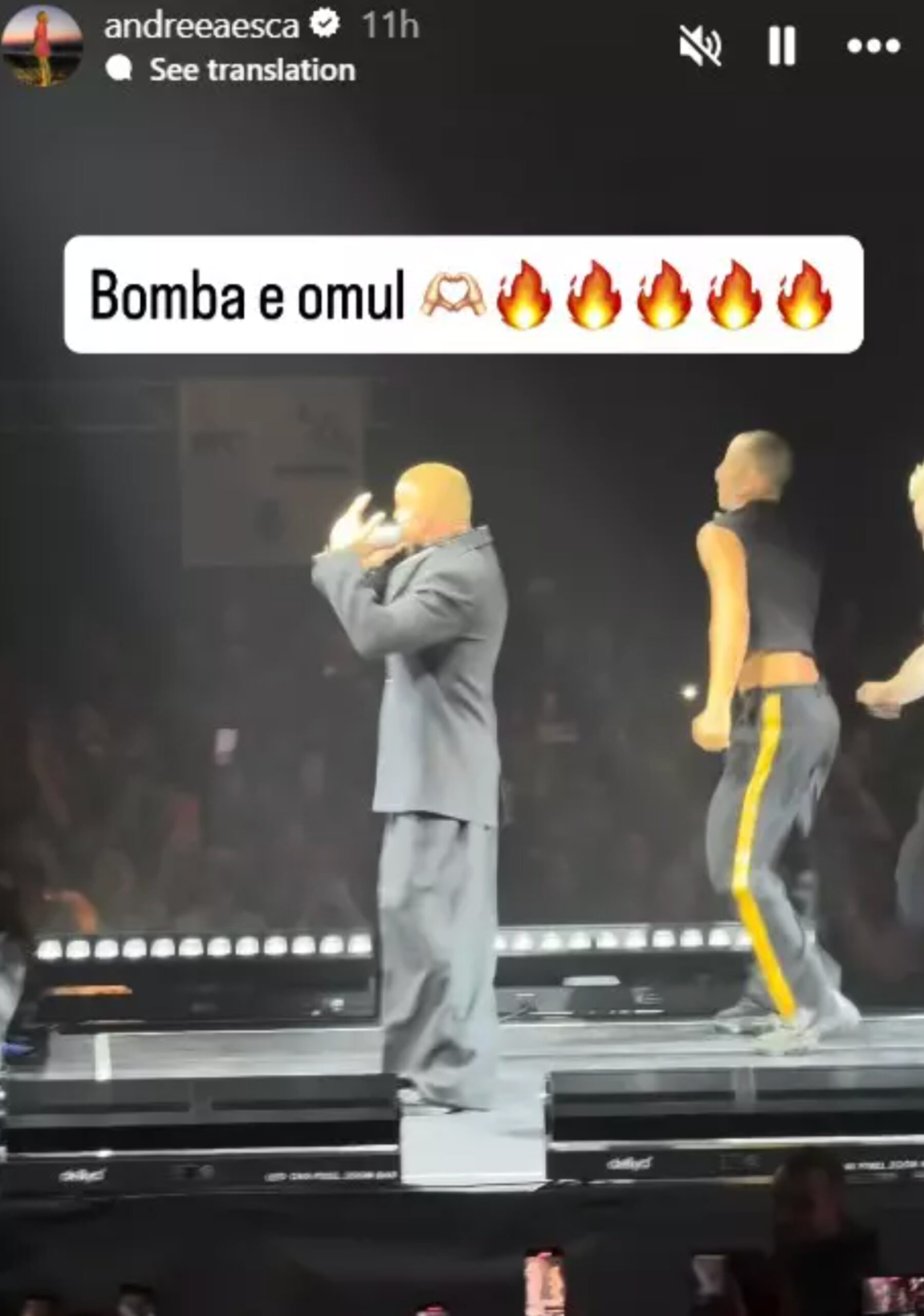 Postarea Andreei Esca de pe Instagram. Sursa foto: captură Social Media