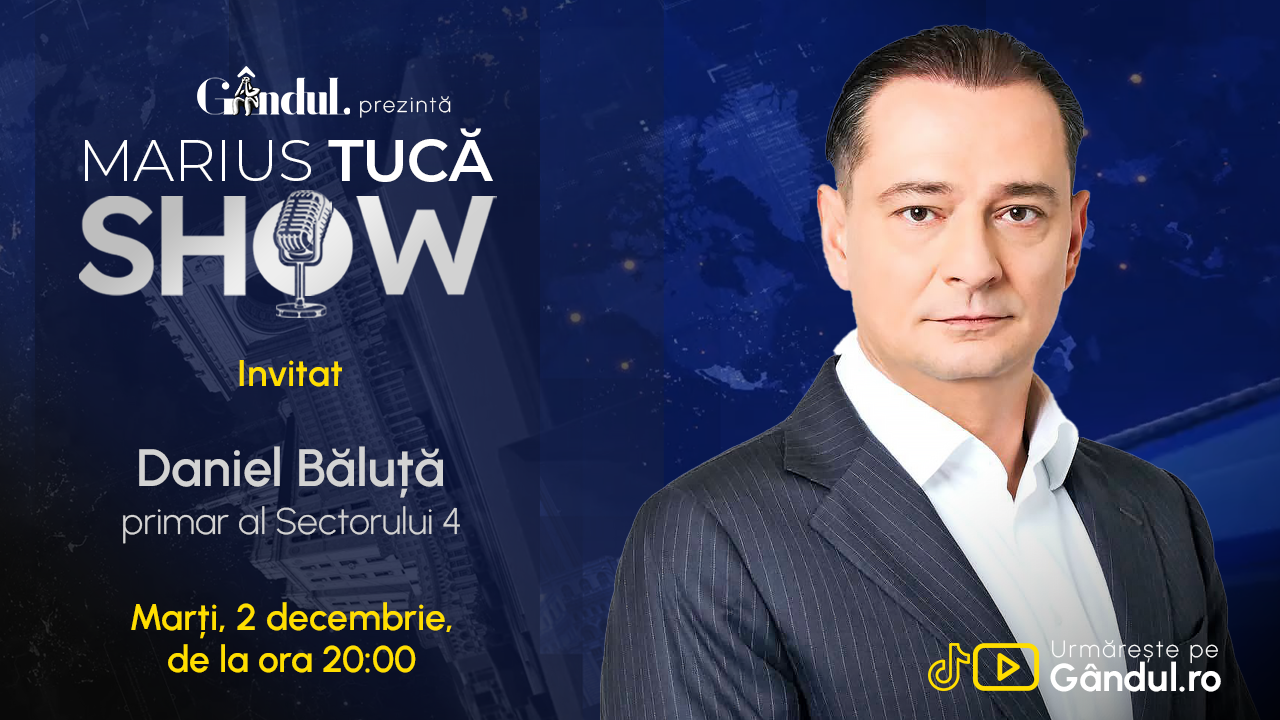 Marius Tucă Show, 3 decembrie 2025, invitat Anca Alexandrescu