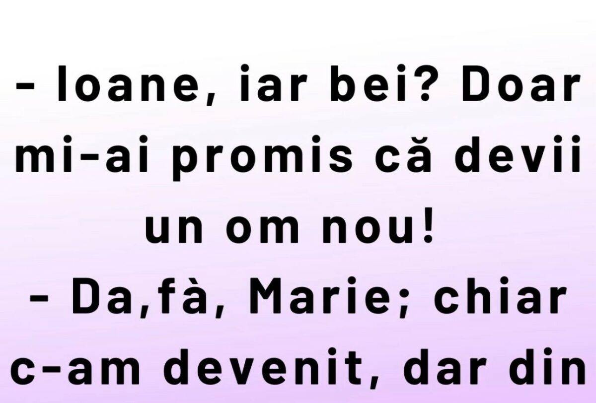 Imagine Stire BANCUL DE DUMINICĂ | ”Ioane, iar bei?!” | 2review.ro