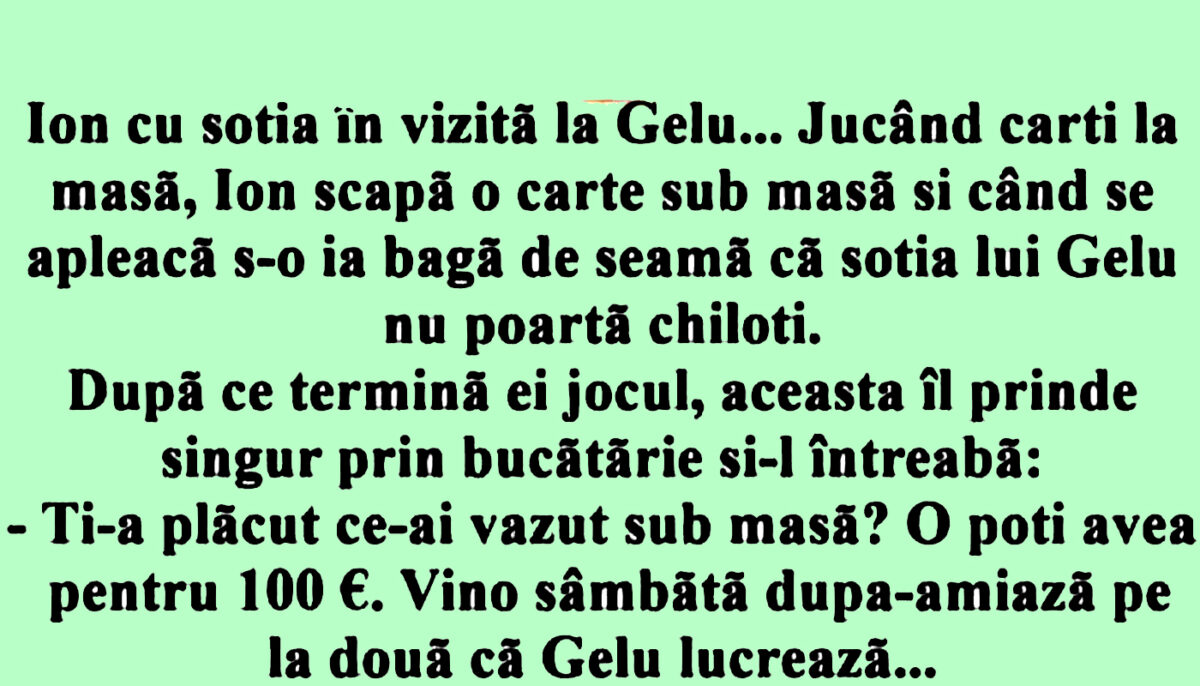 Imagine Stire Bancul de miercuri | Gelu și soția lui Ion | 2review.ro
