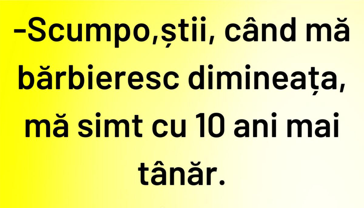 Imagine Stire Bancul începutului de săptămână | Cu 10 ani mai tânăr | 2review.ro