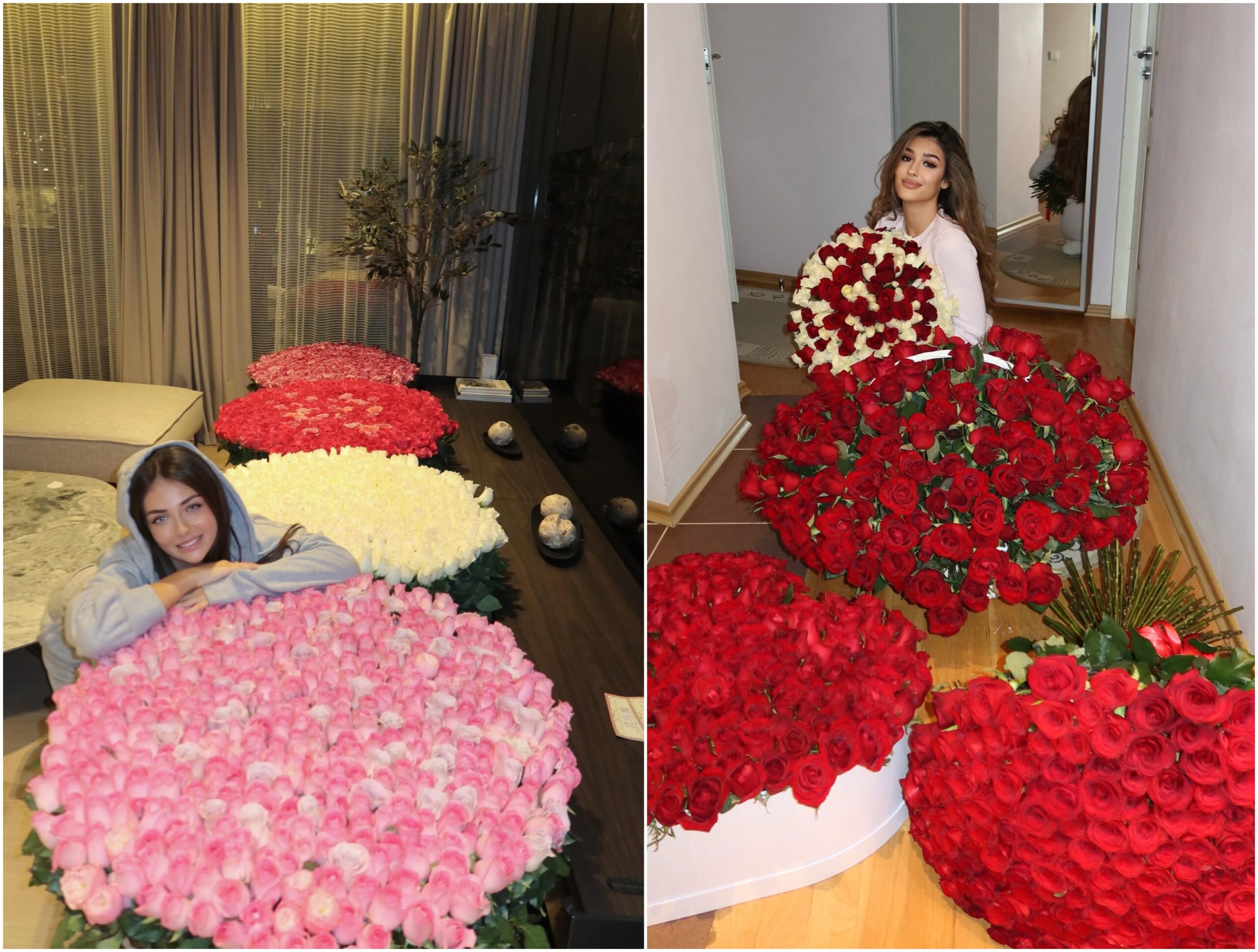 Andreea Bostănică și Emily pozează în ipostaze asemănătoare