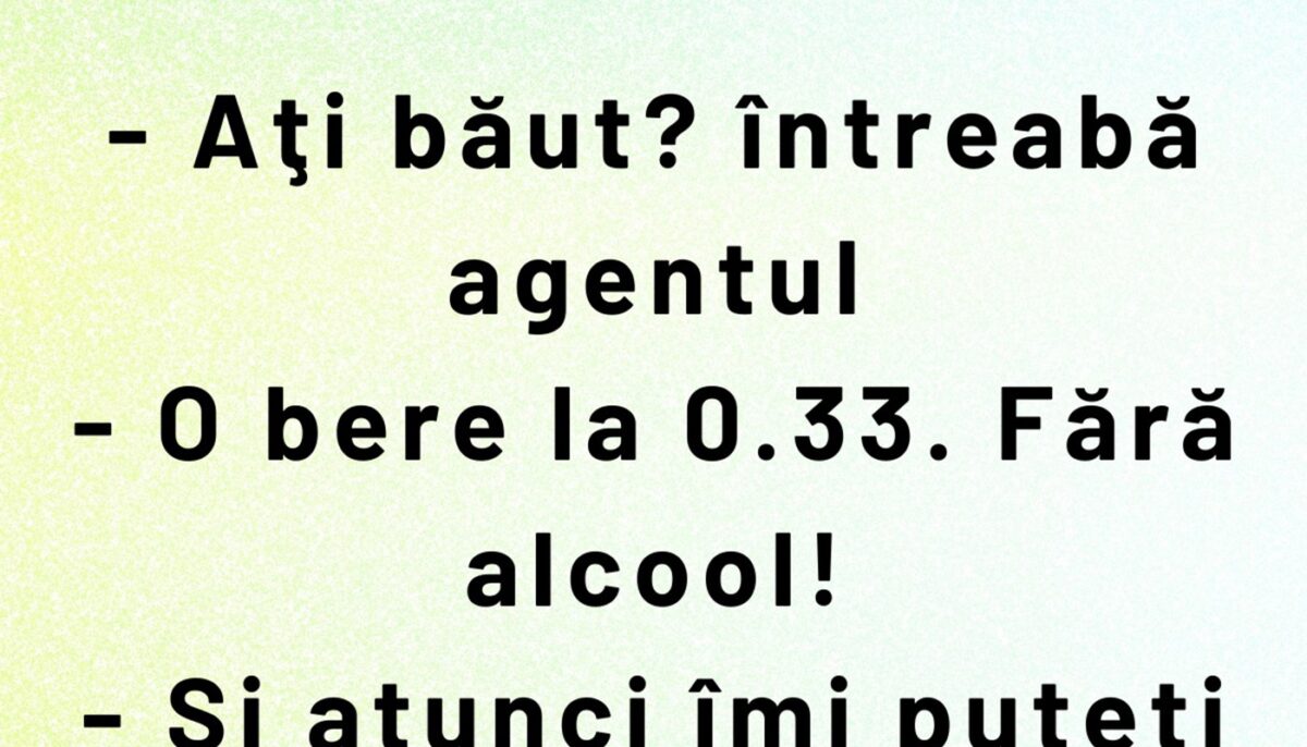 Imagine Stire BANCUL ZILEI | Cum să te îmbeți dintr-o bere fără alcool la 0.33 | 2review.ro