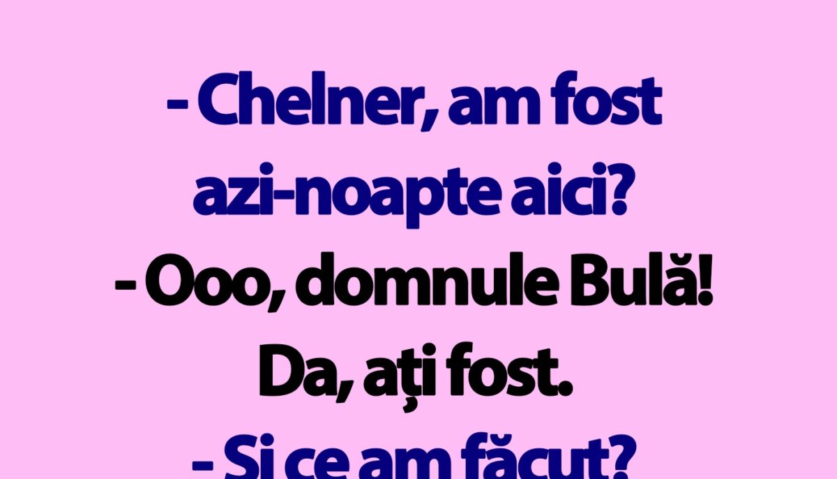 Imagine Stire Bancul de marți | Bulă, chelnerul și mahmureala de a doua zi | 2review.ro