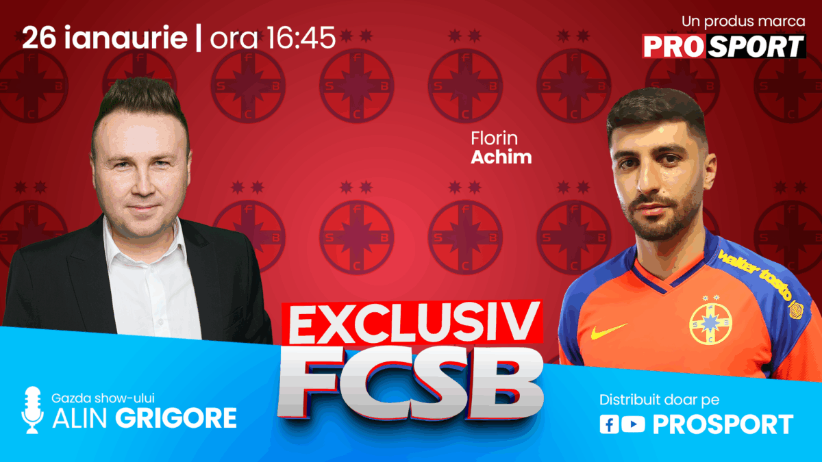 Imagine Stire „EXCLUSIV FCSB”, o producție marca ProSport, revine în această seară cu o nouă ediție incendiară, de la ora 16:45, pe canalul de YouTube ProSport și pe pagina de Facebook ProSport | 2review.ro