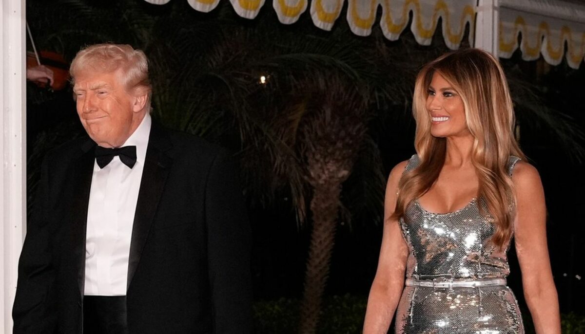 Imagine Stire Melania Trump, apariție strălucitoare de Revelion! Prima Doamnă a furat toate privirile în noaptea dintre ani | 2review.ro
