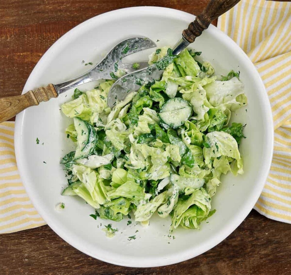 Salata și castraveții