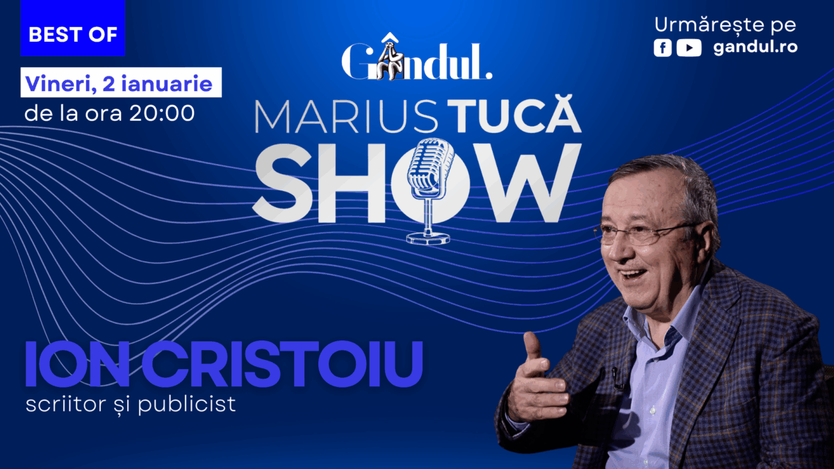Gândul prezintă Best of Marius Tucă Show – vineri, 2 ianuarie, de la ora 20.00