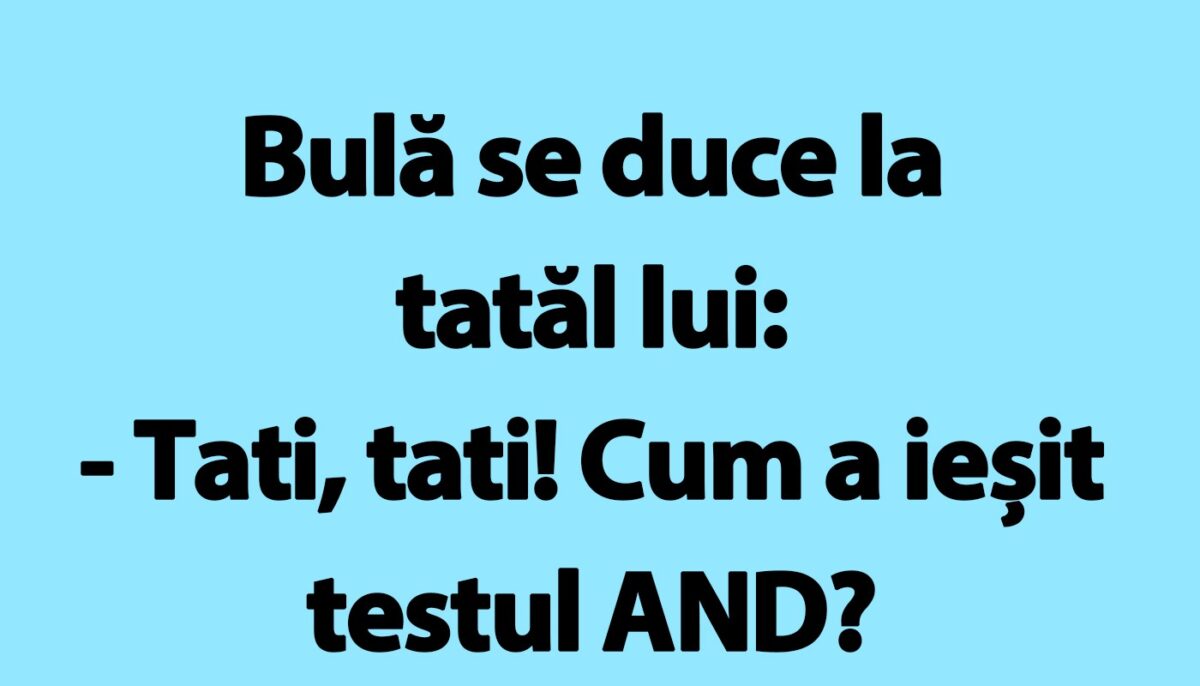 Imagine Stire BANC | Bulă și testul ADN | 2review.ro