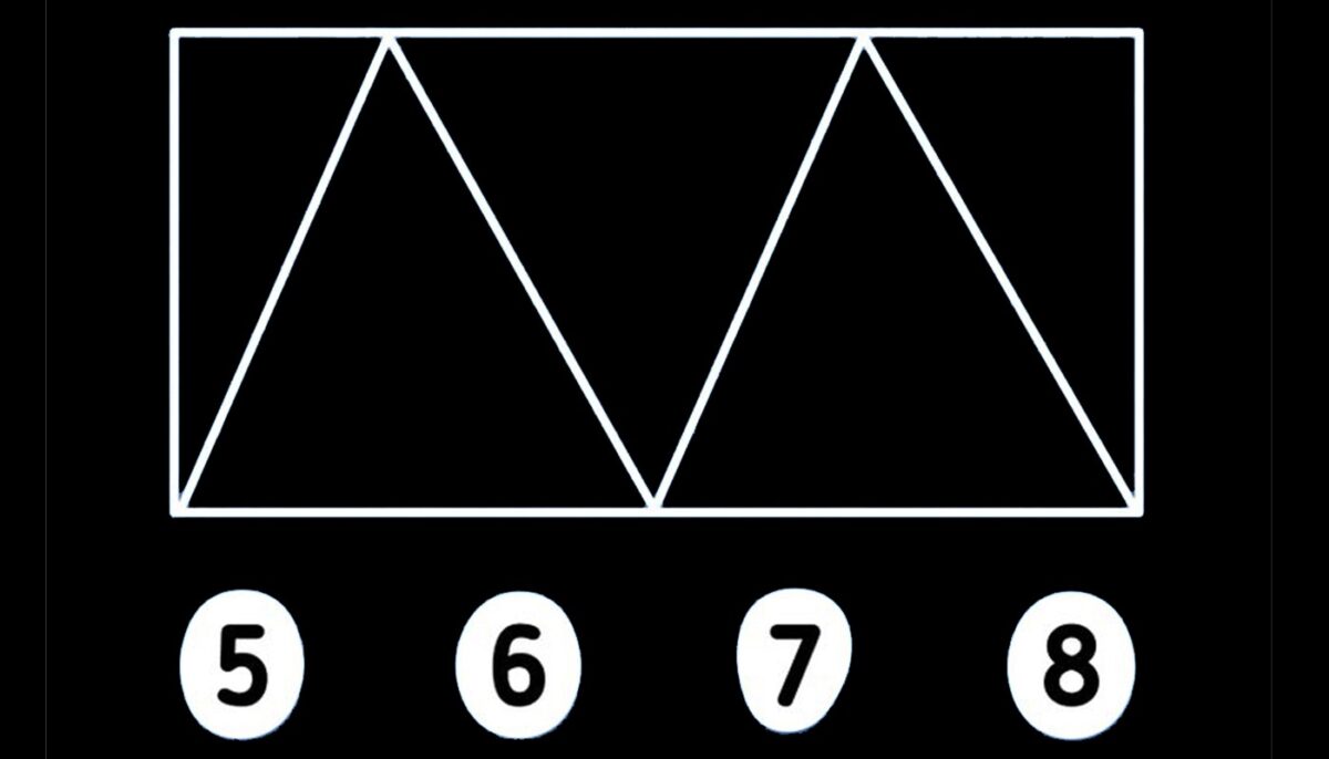 Test de logică | 5, 6, 7 sau 8: Câte triunghiuri sunt, de fapt, în această poză?