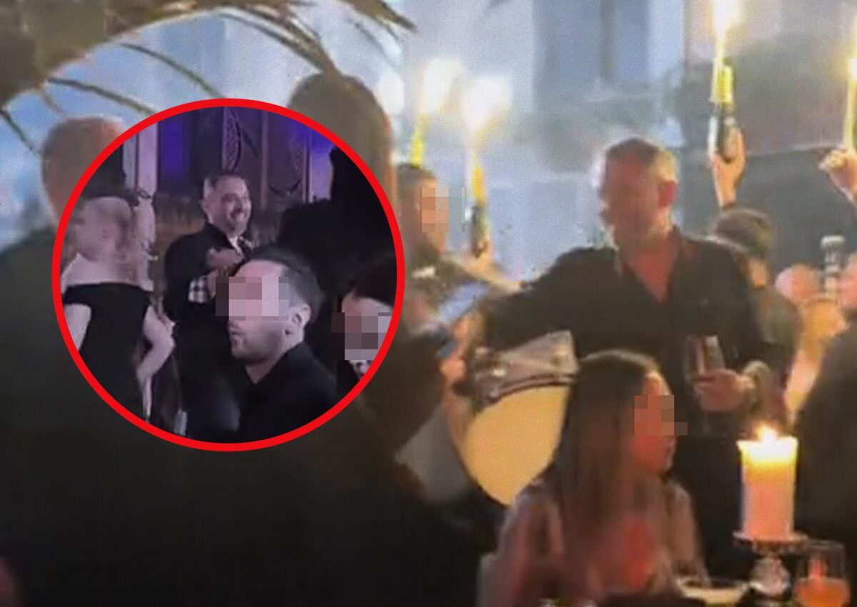 Romică a bulversat clubul cu un ”vagon” de șampanii și artificii ca în Dubai! Imaginile luxului debordant cu nababul care fabrică miliarde din contracte cu Armata