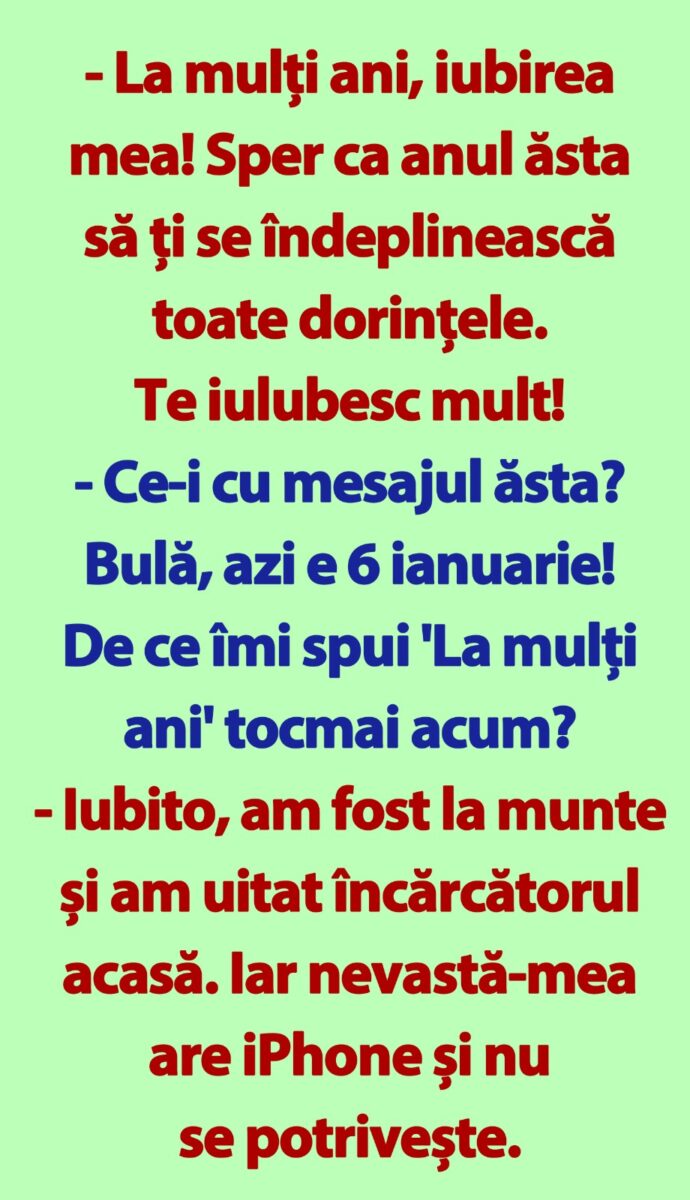 Imagine Stire BANC | „Bulă, azi e 6 ianuarie! De ce îmi spui ‘La mulți ani’ tocmai acum?” | 2review.ro