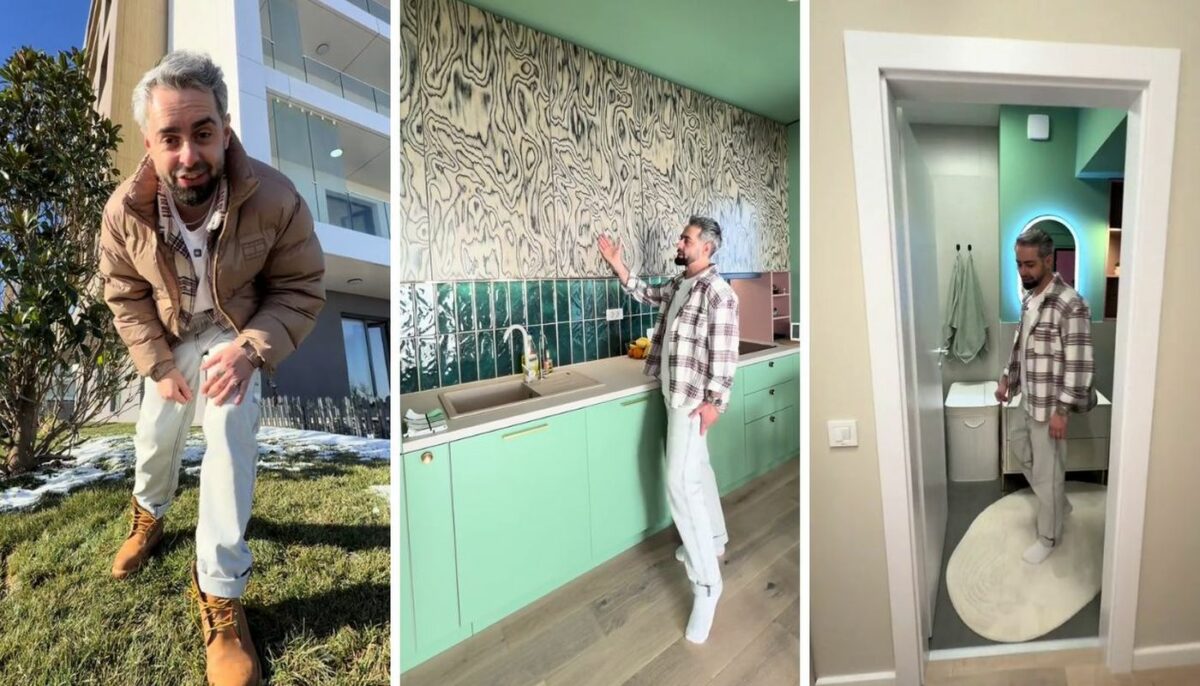Cum arată apartamentul Alexandrei și al lui Radu Bucălae. Ce aparat au ales să ‘ascundă’ în mobila din bucătărie, deși îl folosesc zilnic