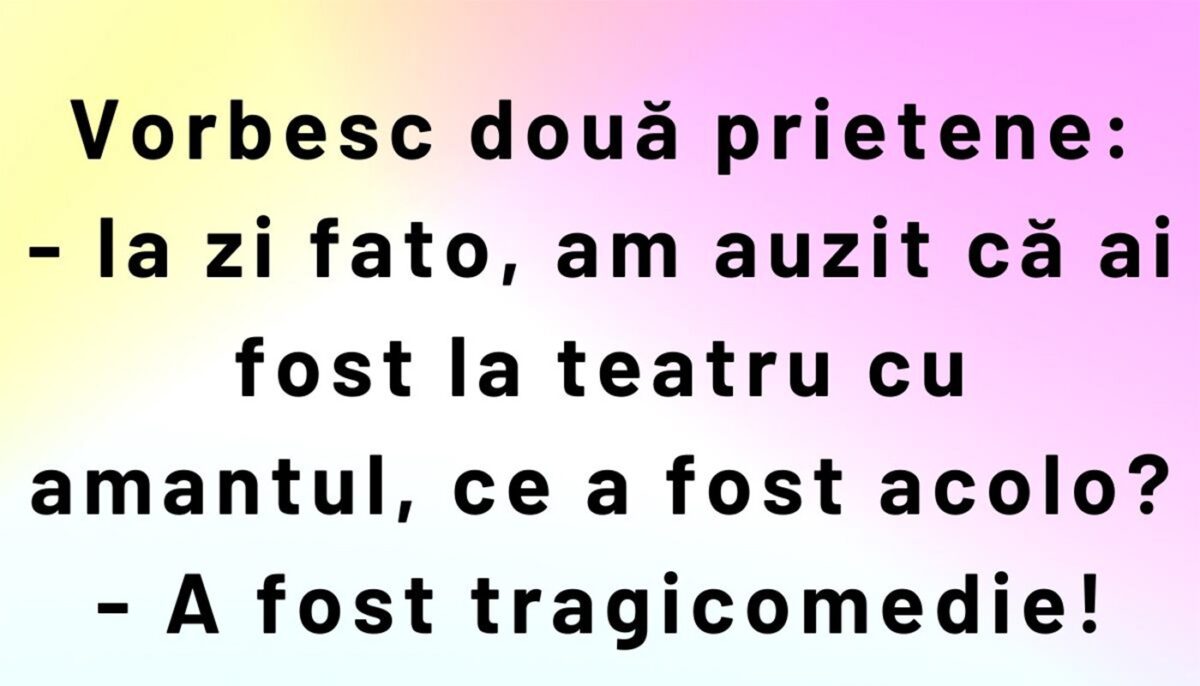 Imagine Stire BANCUL ZILEI | Tragicomedie cu amantul | 2review.ro