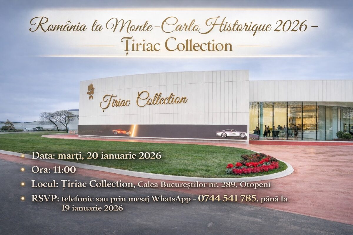 Comunicat de presă. România la Monte-Carlo Historique 2026 – Țiriac Collection